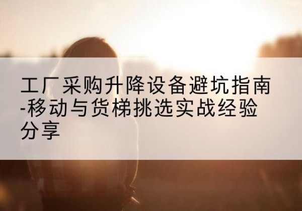 伊吾移动式升降机怎么选-工厂采购升降设备避坑指南-移动与货梯挑选实战经验分享